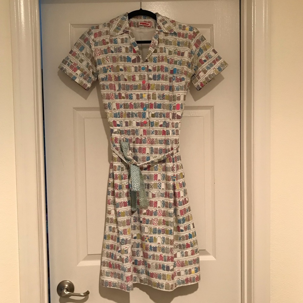 Poppy Candy Jars Short Sleeve Dress / Size US 4 🍬🍭